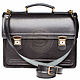 Order Men's leather briefcase 'Optima-1' black. Russian leather Guild. Livemaster. . Men\'s bag Фото №3