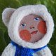 Brooch White bear.Children's carnival, Brooches, Tolyatti,  Фото №1