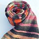 Stole Striped Flight scarf knitted with knitting needles pink. Wraps. Bright Shawls by BorchankaZL. My Livemaster. Фото №5