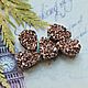 10h14 mm Druse Red Gold, Cabochons, Stavropol,  Фото №1