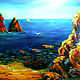  The sea shore of the southern seas. Oil. canvas. Original. Pictures. Valeria Akulova ART. My Livemaster. Фото №4