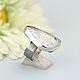 Ring with rutile quartz. Silver. Rings. Author Jewelry from natural stones. My Livemaster. Фото №4