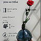 Роза на стебле размера L+ красная, Букеты, Москва,  Фото №1