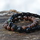 A set of men's bracelets made of sandalwood shungite and jade. Bead bracelet. Jewerly for Happiness. Online shopping on My Livemaster.  Фото №2