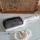 Massage brush with natural bristles for thick hair as a gift. Gifts. BronvenGift (bronven). My Livemaster. Фото №6