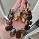 Amber earrings, amber ball earrings, long earrings, beads, white. Earrings. katya-47. My Livemaster. Фото №4
