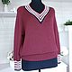 Пуловер вязаный из мериноса с шелком. Пуловеры. Knitting by Natali. Ярмарка Мастеров.  Фото №6