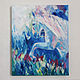 oil painting White horse, Pictures, Ekaterinburg,  Фото №1