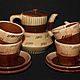 Ceramic tea set for four persons, Baltic States. Vintage sets. Mir Stariny. Online shopping on My Livemaster.  Фото №2