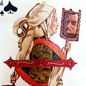 Картина маслом на холсте по мотивам картины Сулимова