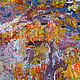 Картина в смешанной технике Осень на Белой / Графическая картина. Картины. Роза Савинова (RozaSavinova). Ярмарка Мастеров.  Фото №4