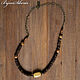 Beads with agate and coconut 'Taman Negara'. Necklace. BijouSiberia. My Livemaster. Фото №5