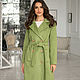 Cashmere coat, olive green coat double breasted wool jacket, Coats, Novosibirsk,  Фото №1