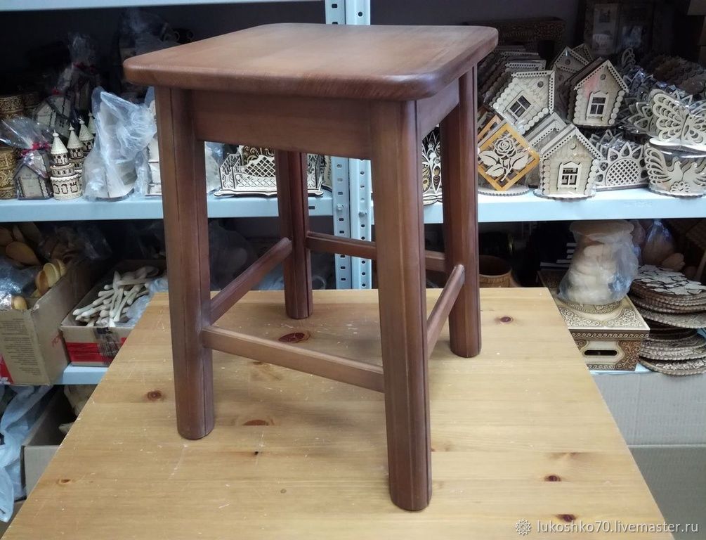 wooden kitchen stools