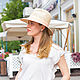 Fedor's straw hat ' Summer'. Hats1. Exclusive HATS. LANA ANISIMOVA.. My Livemaster. Фото №4