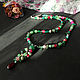 Long beads with Kalina pendant green beads as a gift. Necklace. Amorella - Beads. My Livemaster. Фото №4