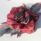 Украшения handmade. Livemaster - original item Brooch silk rose. Handmade.