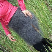 Одежда handmade. Livemaster - original item Skirts: Down skirt warm fluffy knitted. Handmade.