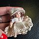 Porcelain dolls mini 'Lovely lady, porcelain, Europe. Vintage doll. 'Gollandskaya Vest-Indskaya kompaniya'. Интернет-магазин Ярмарка Мастеров.  Фото №2