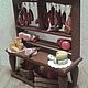 Showcase for Dollhouse miniature Food for dolls doll house house miniature Cooking Handmade Furniture doll Collectible miniature Unusual gift Handmade
