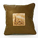 Interior leather pillow North star, Pillow, St. Petersburg,  Фото №1