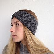 Аксессуары handmade. Livemaster - original item Headband-turban-dark grey. Handmade.