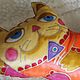 Pillow toy CAT. Pillow. arkensoie Silkyway. My Livemaster. Фото №5