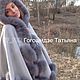 Пончо из кашемира с меховой отделкой. Пальто. Татьяна Гогошидзе (tf_fur_workshop). Интернет-магазин Ярмарка Мастеров.  Фото №2