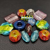 Материалы для творчества handmade. Livemaster - original item Beads vintage mix glass murano indonesia millefiori. Handmade.