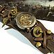 Steampunk wristwatch 'BRONZE SKELETON-Z' skeleton, Watches, Saratov,  Фото №1