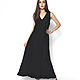 Платье-сарафан черный с вышивкой на шелке (арт. 2531), Сарафаны, Омск,  Фото №1