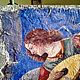 Панно-фреска из дерева 40х50_Ватикан_Ангел 1 W0275, Картины, Москва,  Фото №1