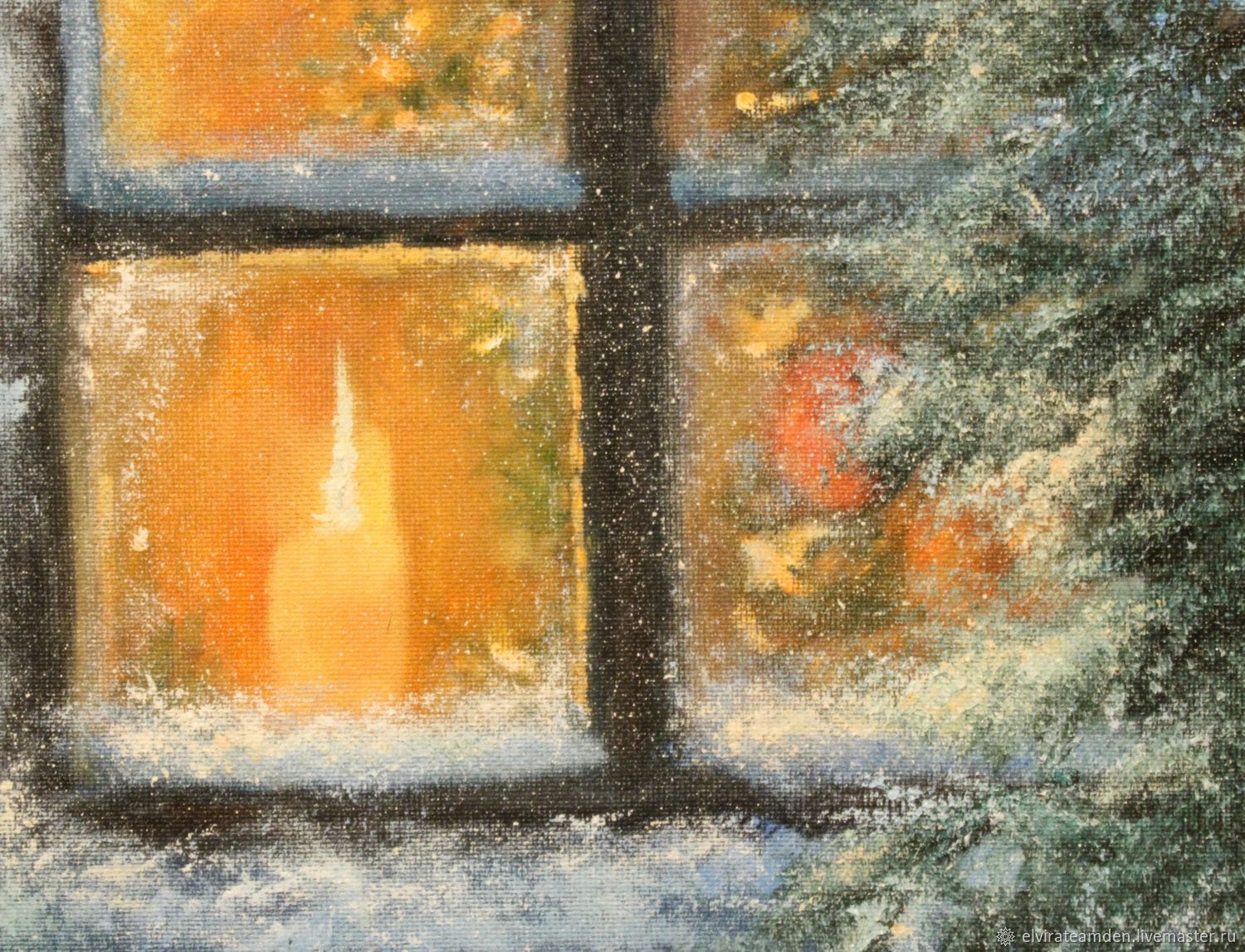 Окно зимой в живописи
