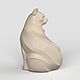 3D модель STL файл для 3д печати и ЧПУ Кот сидит. Шаблоны для резки. 3dprint-models. Ярмарка Мастеров.  Фото №5
