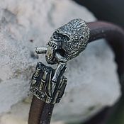 Украшения handmade. Livemaster - original item Monkey (Gorilla) Bracelet | Nickel Silver | Smooth skin. Handmade.