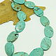 Beads Turquoise oval 43 cm. Necklace. Selberiya shop. My Livemaster. Фото №6