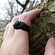 Черное кольцо деревянное из эбена, размер 17. Кольца. WooIIy Wood  украшения из дерева. Ярмарка Мастеров.  Фото №5