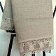 Linen kitchen towels washed Natural grey lace. Towels. Initasworks (Inita). Online shopping on My Livemaster.  Фото №2