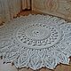 Handmade carpet embossed knitted cord snowflake. Carpets. knitted handmade rugs. Online shopping on My Livemaster.  Фото №2