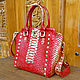 AVAILABLE - Women's python handbag with gold. Classic Bag. Exotic Workshop Python Fashion. My Livemaster. Фото №4