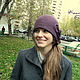 hat felting 'Purple'. Hats1. Komarova Galina rusvoilok. Online shopping on My Livemaster.  Фото №2