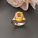 Кольцо с желтым топазом 6,6 ct, Кольца, Санкт-Петербург,  Фото №1