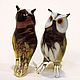 Decorative figurine made of colored glass Owl Sigmund, Figurines, Moscow,  Фото №1