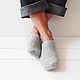 Woolen knitted a deal / men's, Slippers, Tyumen,  Фото №1