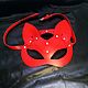 Cat mask made of genuine leather. Mask for role playing. south-cat. Online shopping on My Livemaster.  Фото №2