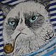 Order Paired t-shirts with the painting 'Cats sailors'. Koler-art handpainted wear. Livemaster. . T-shirts Фото №3