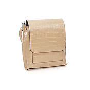 Сумки и аксессуары handmade. Livemaster - original item Crossbody bag: Women`s beige Leather Bag Meg Mod. C86-951. Handmade.