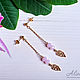 pink earrings, long earrings, jewelry for gold, jewelry, luxury jewelry,
