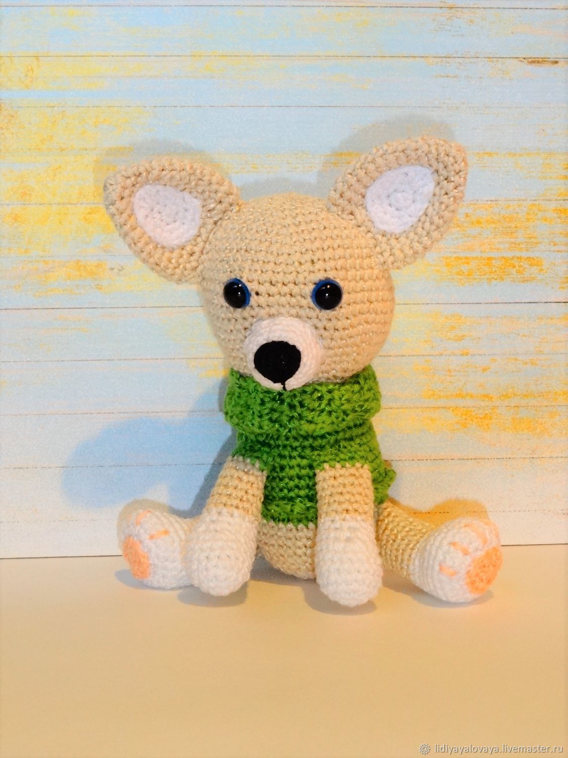 Chihuahua,Chihuahua,Chihuahua knitted dog doggy knitted,the year of the dog symbol year dog Chihuahua puppy knit dog as a gift. © https://www.livemaster.ru/item/edit
