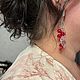 Серьги в стиле бохо. Серьги классические. Цветы и Камни. Ярмарка Мастеров.  Фото №12